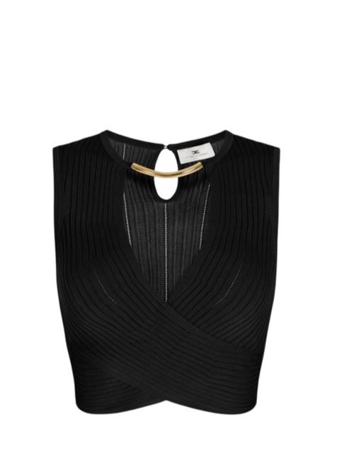 Knitted top with jewel detail ELISABETTA FRANCHI | TK76S61E2.110